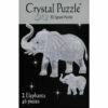 3D Two Elephant Crystal Puzzle