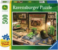 Ravensburger John Deere Work Desk Puzzle 500pcs Large Format