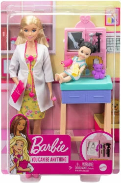 Barbie Careers Doll & Playset - Pediatrician Blonde