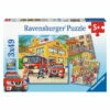 Ravensburger - Fire Brigade Run Puzzle 3x49 Piece