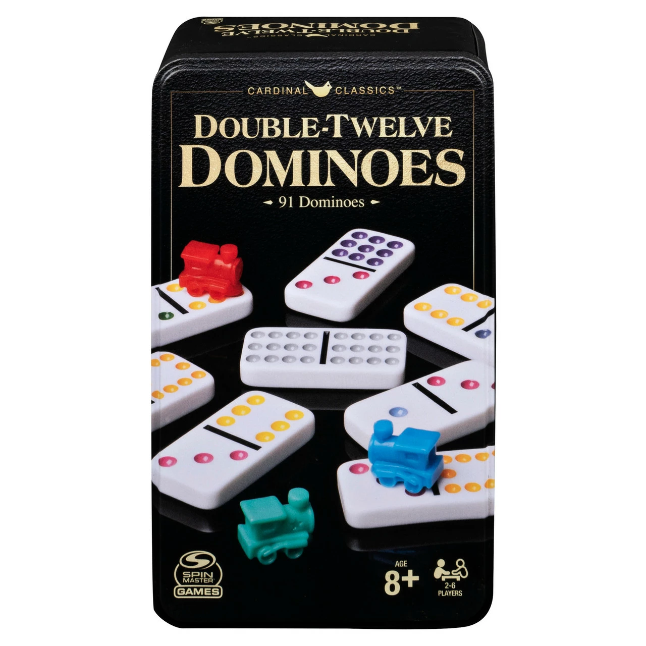 Classic Double 12 Coloured Dominoes With Mexican Train - Image 2