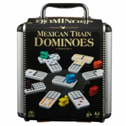 Mexican Train Dominoes In Aluminium Carry Case