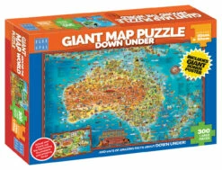Blue Opal - Giant Map Down Under Puzzle