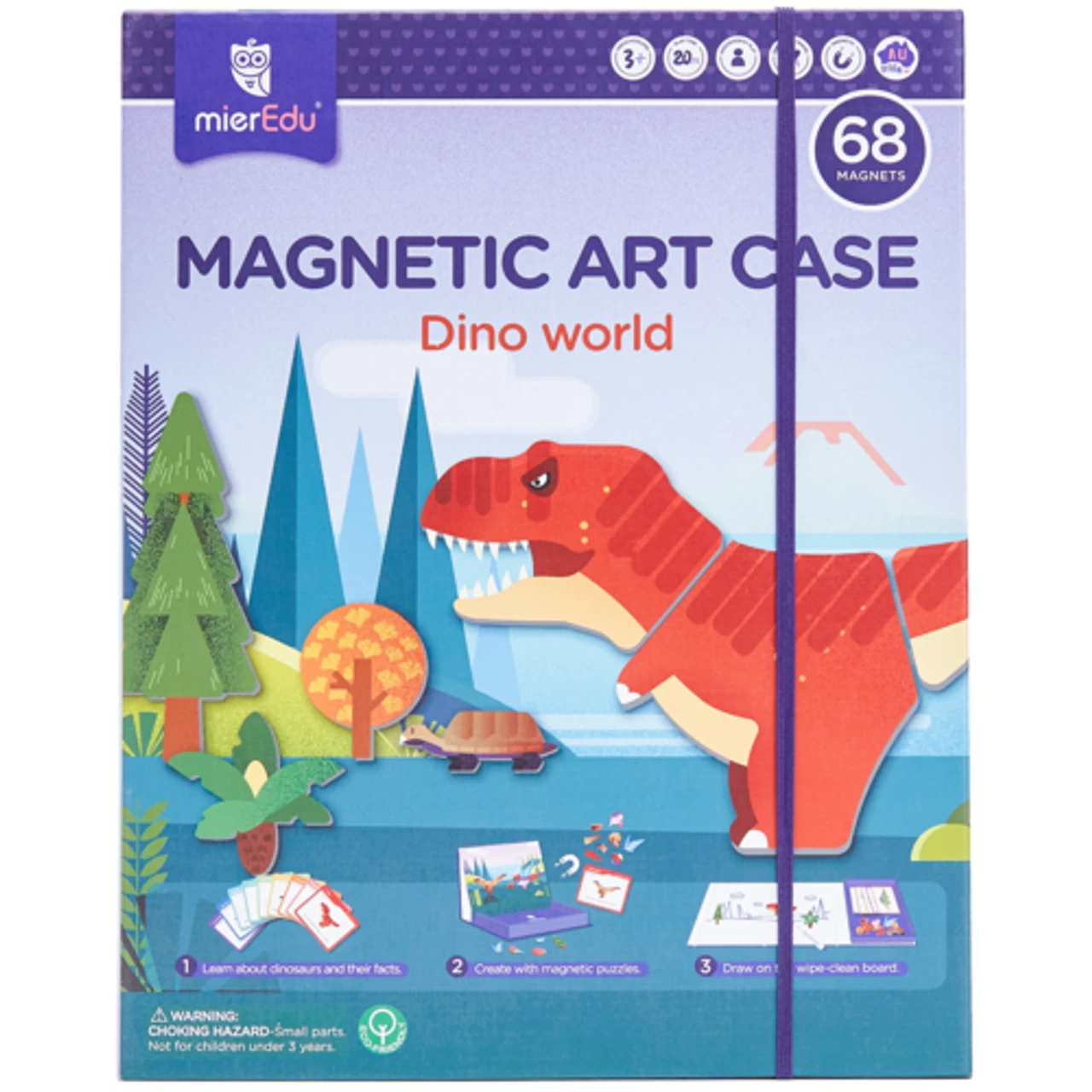 Mieredu Magnetic Art Case - Dino World