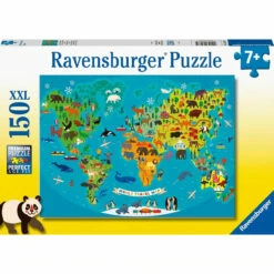Ravensburger - Animal World Map Puzzle 150 Piece