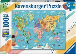 Ravensburger - Map Of The World Puzzle 100 Piece