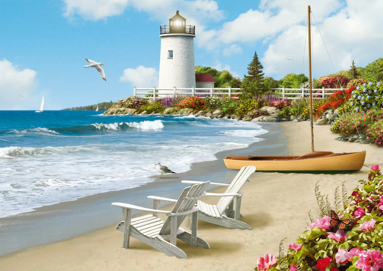 Ravensburger - Sunlit Shores Puzzle 300 Piece Large Format - Image 2