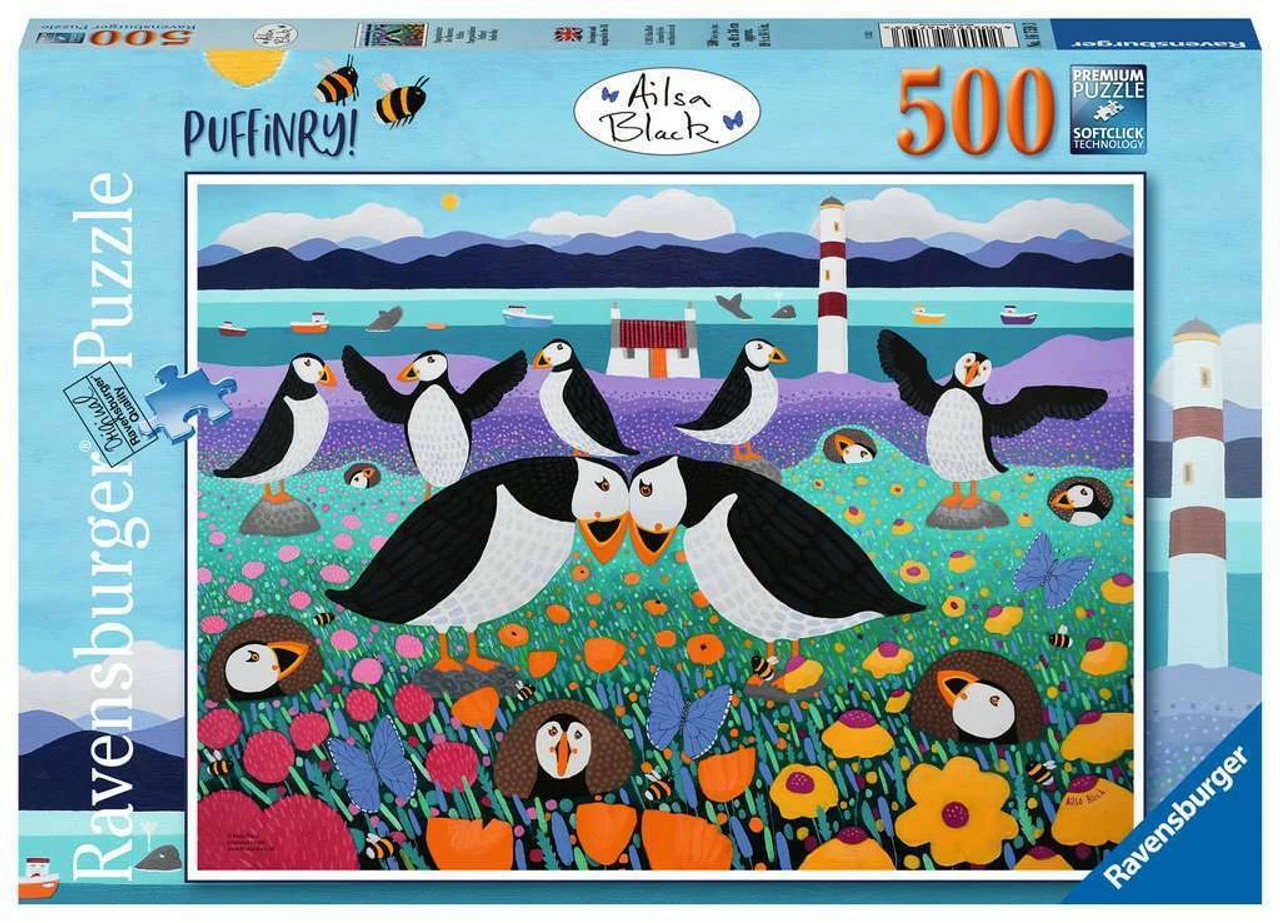 Ravensburger - Puffinry! Puzzle 500 Piece
