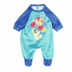 Baby Born Romper - Onesie Pale Blue