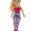 45cm Moana Pink & Lilac Mermaid Flip Sequined Tail