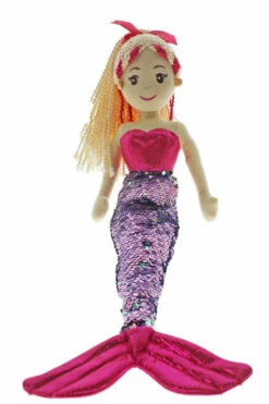 45cm Moana Pink & Lilac Mermaid Flip Sequined Tail