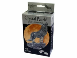 3d Black Wolf Crystal Puzzle