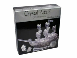 3d Black Pirate Ship Crystal Puzzle